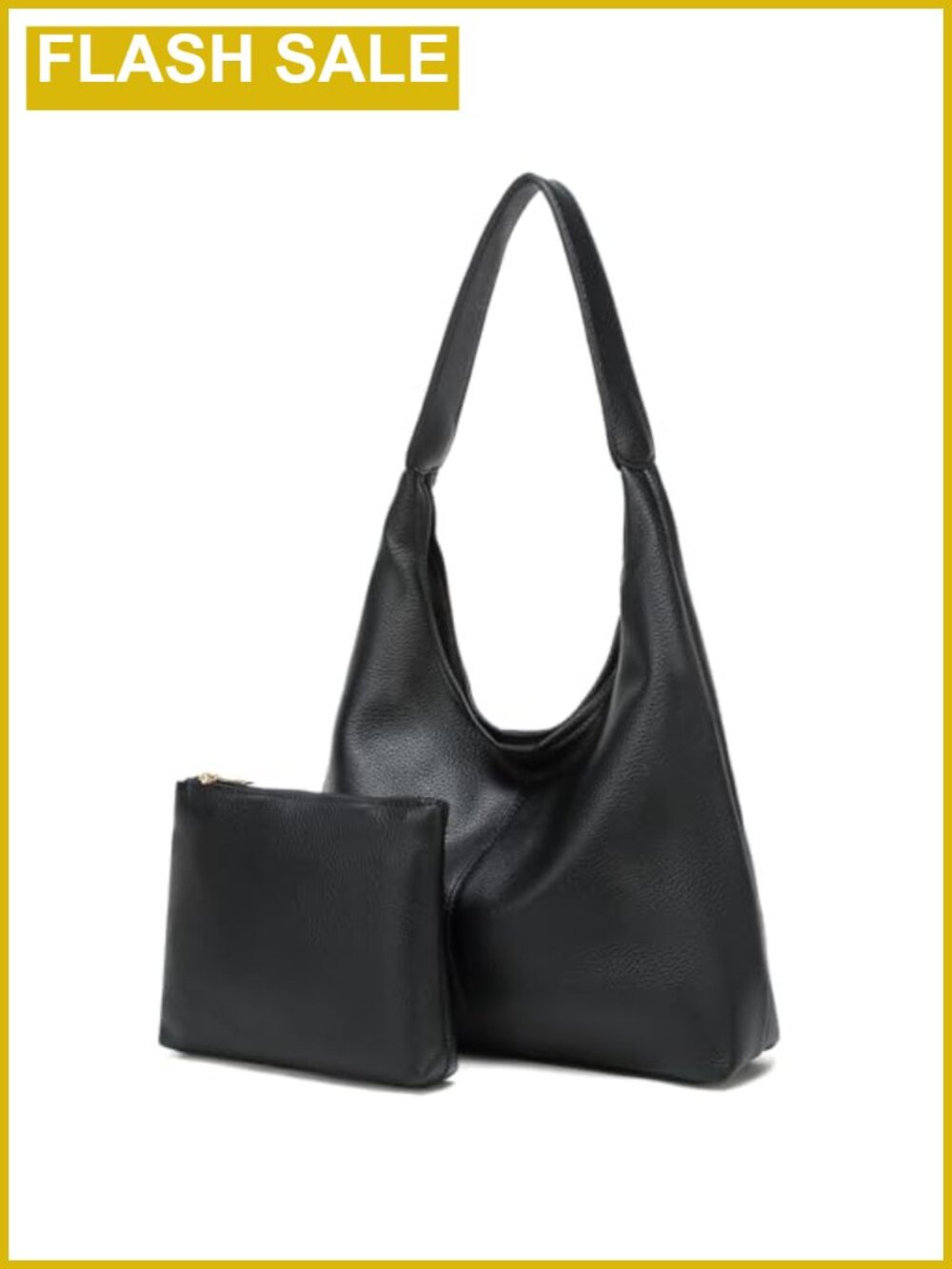 Slouchy Hobo Bag Women PU Leather Shoulder Tote Purse Work Travel